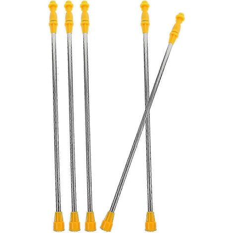 Ensemble de 5 rallonges télescopiques pour pulvérisateur électrique rechargeable, légères et idéales pour l'arrosage du jardin.