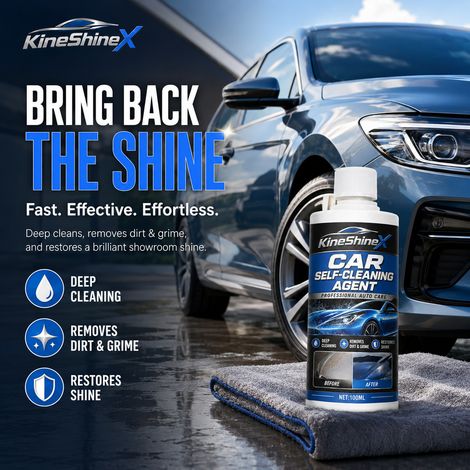 KineShineX Konzentrierter Autoreiniger – Autoreiniger ohne Abwaschen – Löst Schmutz und Sand, beugt Kratzern vor und entfernt Gummiflecken. (1/5)