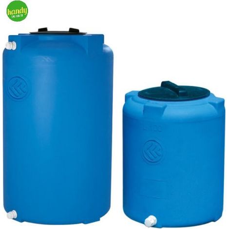 Serbatoio verticale cilindrico in polietilene per stoccaggio acqua a pressione atmosferica lt 350 CORDIVARI