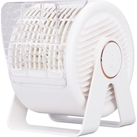 Mini ventilateur de bureau à 3 vitesses réglables, ventilateur de circulation d'air portable rechargeable par USB pour bureau et dortoir (1/5)