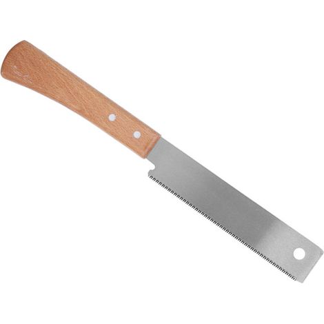 Petite scie à main avec manche en bois, outil de coupe à ras précis pour le travail du bois domestique, 30 cm (12 pouces). (1/5)