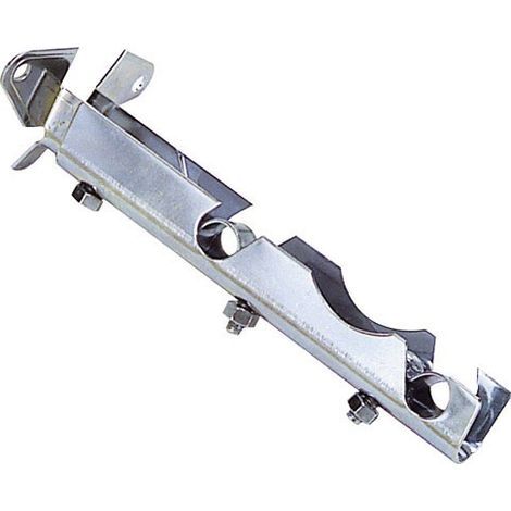 Stangenhalter 12 mm.Ø Chrom Doppelfront
