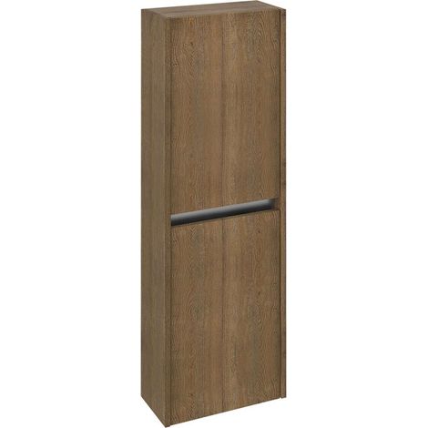 Sapho Nirona - Armoire 400x1380x200 mm, 2 portes, chêne Sherwood NR450-1515 (1/4)