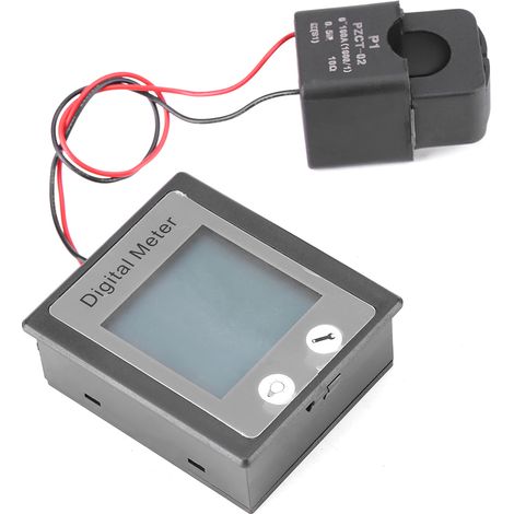 PEACEFAIR STN Anzeigetafel AC 80-260V 100A Strom Spannung Watt Energie Panel Voltmeter CT (1/5)
