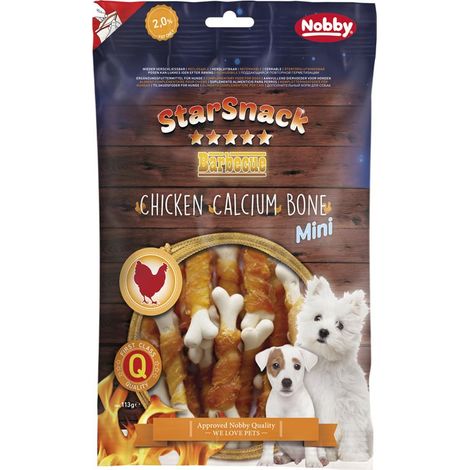 Nobby StarSnack Barbecue MINI Chicken Calcium Bone 113 g Knochen