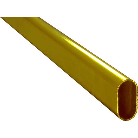 Tubo per armadi ovale - 90 cm. - ottonato (1/3)