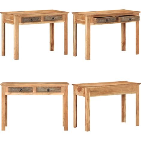 Schreibtisch 110x50x75 cm Recyceltes Massivholz - Holz Schreibtisch - Vintage Schreibtisch - Büro Schreibtisch - Altholz Schreibtisch - Recyceltes Holz - Home & Living (1/5)