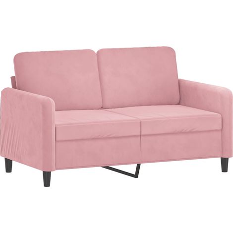 Canapé à 2 places，Sofa pour Salon，Banquette Rose 120 cm Velours CFW168054 (1/5)