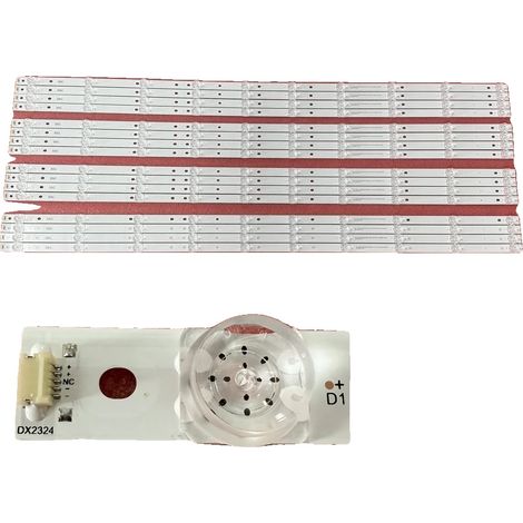Striscia LED, struttura in alluminio, lunghezza 937 mm, compatibile con le serie TCL 85P731 e 85P735, dimmerabile. (1/5)