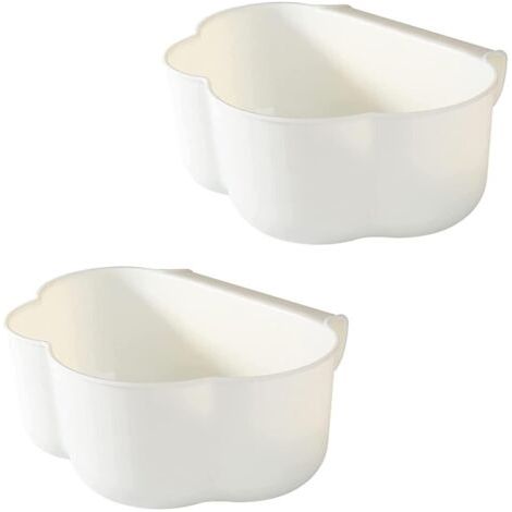 QORVA-Lot de 2 organisateurs de table à langer ABS - Armoire de cuisine - Poubelle suspendue