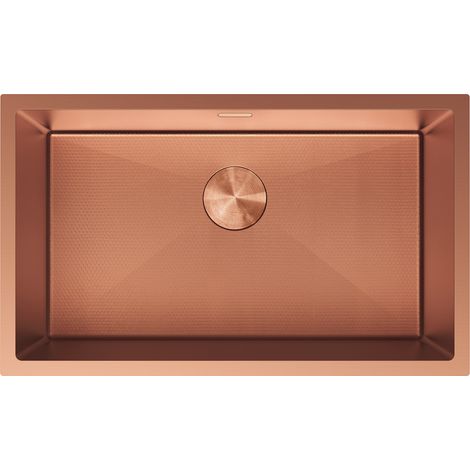 Mexen Trixo Edelstahlspüle 1-Becken 750 x 440 mm, Kupfer HC - 6415751000-65HC