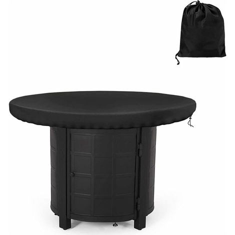Housse de protection ronde étanche pour plaque de cuisinière – 80 cm, toile 420D anti-UV, noir, résistante et universelle (1/5)
