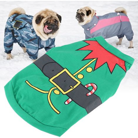 Vêtements de Noël doux et chauds pour petits chiens, veste pour chiot, tenue de fête (1/5)