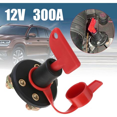 Interrupteur coupe-batterie 300 A pour voiture, camion ou bateau (1/4)