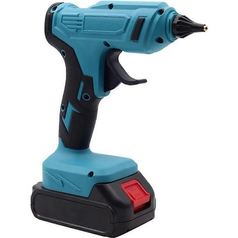 Wiederaufladbare, tragbare, kabellose Heißklebepistole mit 10 x 11 mm Klebesticks, Heimwerker-Reparaturwerkzeug für Makita 18V.
