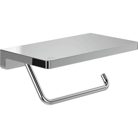 Villeroy & Boch Elements Striking - Portarrollos de papel higiénico con estante, cromo TVA15202300061 (1/2)