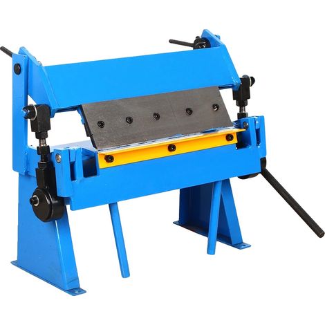 Herramienta para doblar chapa metálica, ángulo ajustable, cuchillas intercambiables, color azul. (1/2)