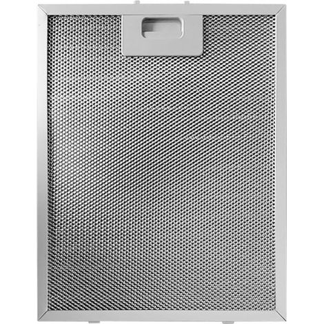 Filtre à graisse métallique pour hotte aspirante, filtre à graisse en aluminium, filtre de rechange, filtre à graisse métallique, filtre à graisse métallique 340 x 270 x 9 mm, argenté, lot de 3 (1/5)
