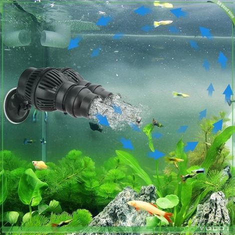 Machine à vagues pour aquarium - FAFEICY - Type 2 - 6000 L/h - Ventouse - Rotation 360° (1/5)