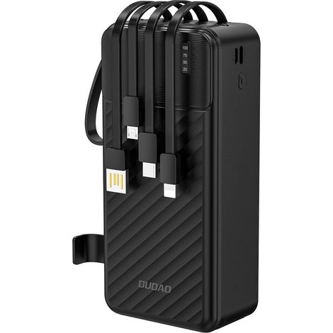 Dudao K11 Pro Powerbank da 20000 mAh con cavi integrati - Nero (1/5)