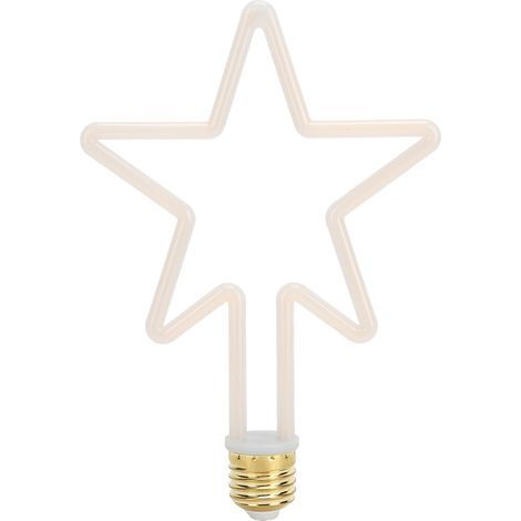 Ampoule décorative LED E27 2700K 8W en forme d'étoile à 5 branches pour fête intérieure 220-240V (1/5)