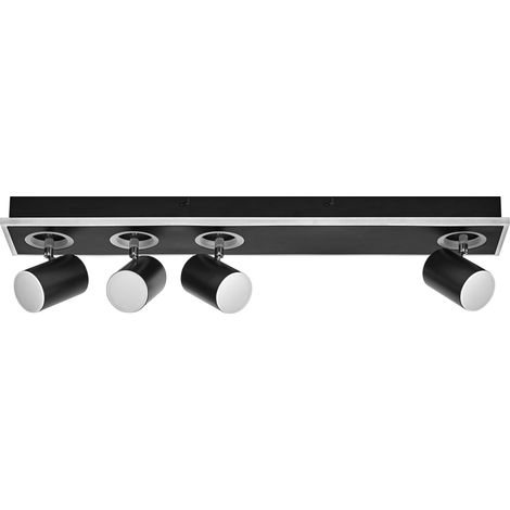 OSRAM DECOR SPOT MARS, 58,5W, 1 800lm, noir, spot, têtes réglables, utilisation polyvalente, spot d’intérieur, ton blanc chaud, finition supérieure, montage facile (1/4)