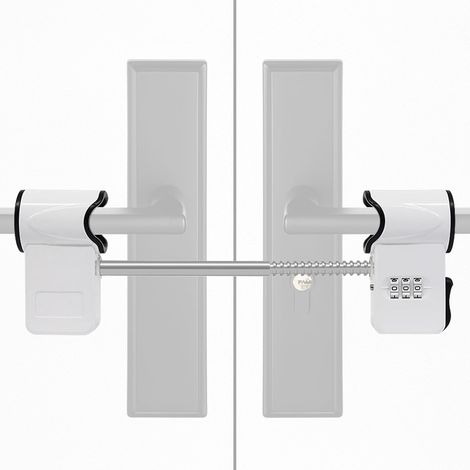 Serrure de sécurité à combinaison pour poignée de porte double Code à chiffres pour une renforcée de la porte-fenêtre 3 (1/3)