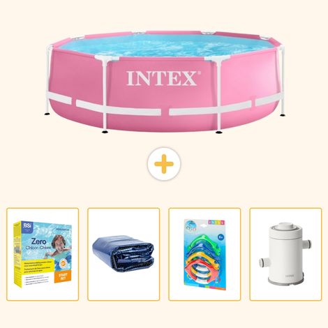 Intex Piscine Tubulaire Ronde - 244x76 cm - 5-pièces  S7 (1/5)