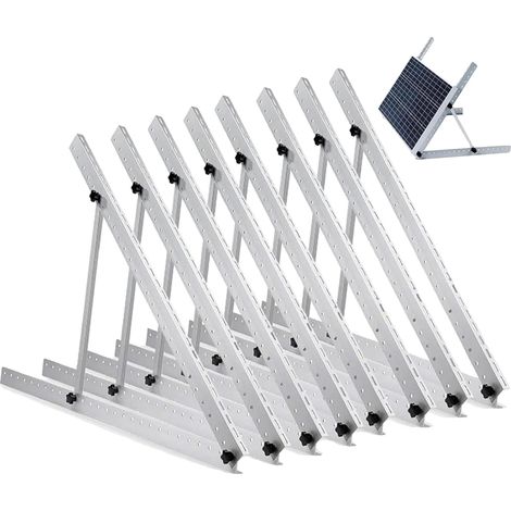 Supports de panneaux solaires, angle ajustable, construction en aluminium durable, 47 IN 4 Ensembles (1/2)