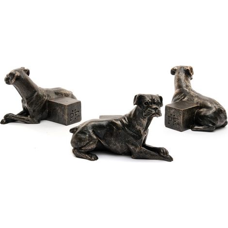 Boxer Dog Plant Pot Feet - Set of 3 - L8 x W11 x H7.5 cm