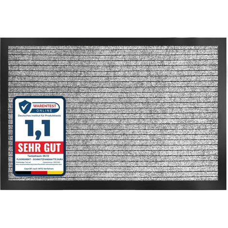 Tapis de propreté Dura Gris 90 x 120 cm (1/5)