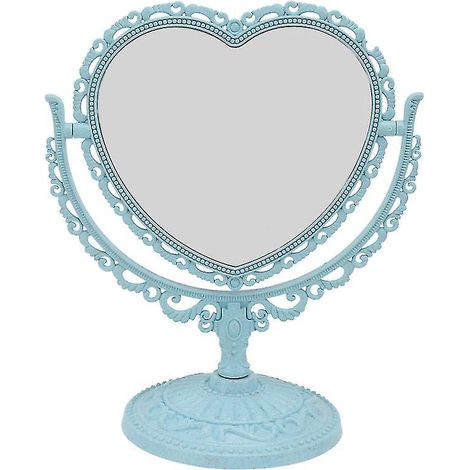 Miroir pivotant bleu (1 pièce) pour salle de bain ou chambre (1/3)