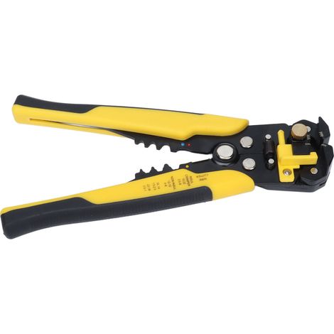 Pince à dénuder automatique 5 en 1, outil multifonctionnel, pince à sertir, sertisseur de câbles, jaune (1/5)