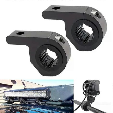 Motorrad-LED-Scheinwerfer-Klemmen-Halterungen 1 125 Rohrschellen-Montagesatz für Motorrad-Scheinwerfer, Nebelscheinwerfer-Montagezubehör (1/4)