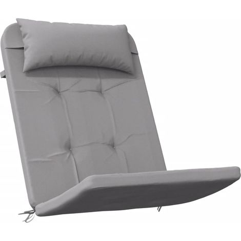 Cojines para silla Adirondack 2 uds tela Oxford gris vidaXL