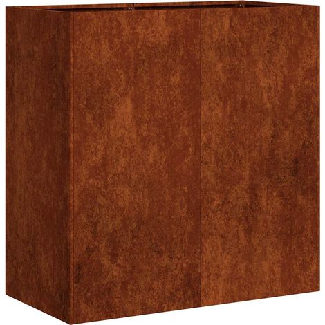Pflanzkübel Rostig 80x40x80 cm Wetterfester Stahl vidaXL