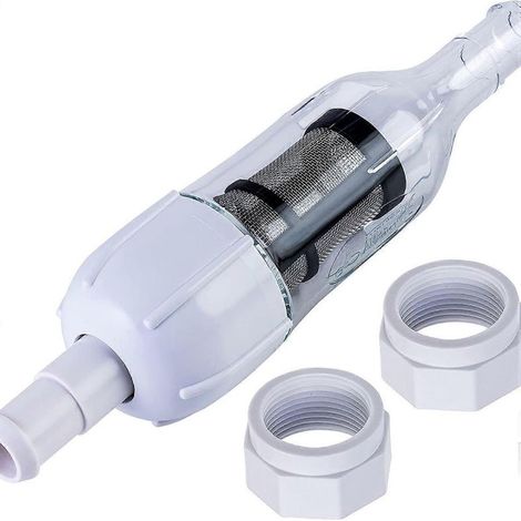 Ensemble nettoyeur de piscine 48-080 avec 2 écrous de tuyau d'alimentation D15, compatible avec le filtre en ligne Polaris Zodiac 48-080 et compatible avec les fixations murales universelles. (1/5)