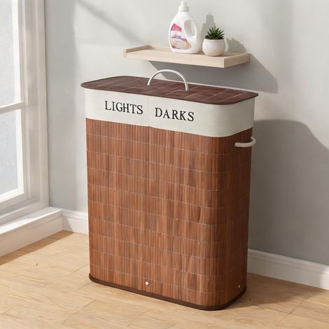 Accessoire de nettoyage pliable en bambou 52 x 32 x 63 cm (1/5)