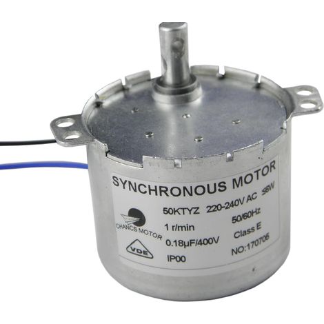 50KTYZ AC 220V Gear Motor Torque 30Kgf.cm 1RPM CW/CCW (Controlable) 6W Power Mini caja de cambios de Baja velocidad (1/5)