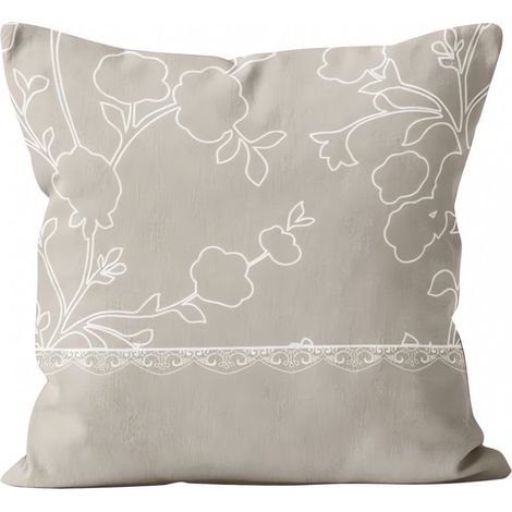 Coussin en coton 40x40 cm ROMANCE, par Soleil d'Ocre