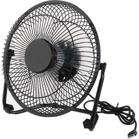 Artibetter Ventilateur USB en Métal Noir 8 Pouces (1/3)