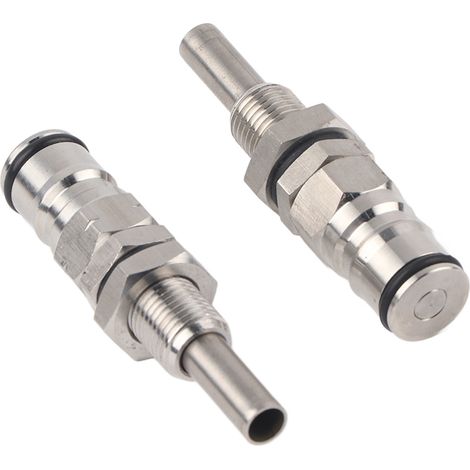 Lot de 2 connecteurs de poteau à verrouillage à bille robustes en acier inoxydable pour fûts de bière (1/5)