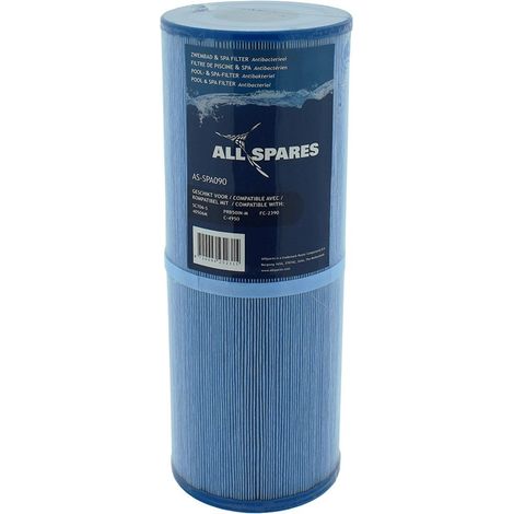 Filtro de agua para spa AllSpares SC706-S / 40506M (antibacteriano)
