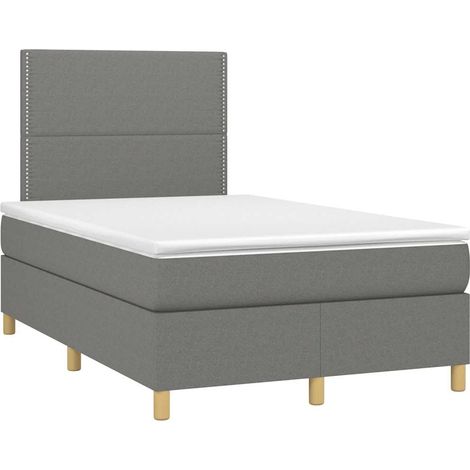 Maison Exclusive - Boxspringbett mit Matratze Dunkelgrau 120x190