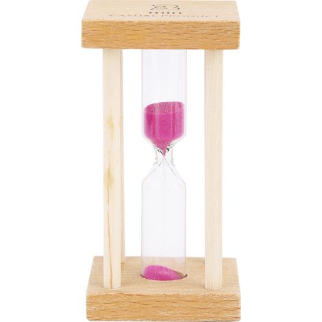 Sablier en bois de 3 minutes, jouet de décoration de bureau - Sablier en bois de 3 minutes, jouet de décoration de bureau (1/5)