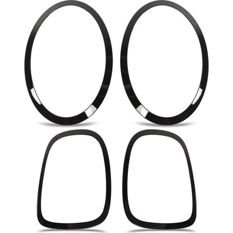 Hood of edge of headlight rear black shiny ABS and PP For models F55 F56 F57 One Cooper S JCW 2014-2022 (1/5)