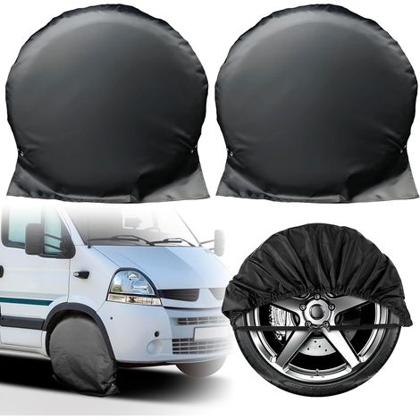 Trailer Tyre Cover, Universal Waterproof Wheel Cover for Caravan Weather Protection for Car, Truck, SUV and Motorhome (1/5)