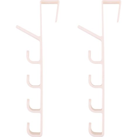 Crochet De Porte - Support Arriere Multifonctionnel 5 Crochets - Pour Serviettes Vêtements Et Accessoires - Compatible Portes Standard Et Placards - 1 Piece (1/5)