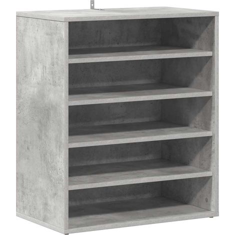 Meuble à chaussures,Armoire à chaussures Gris béton 60x35x70 cm Bois d’ingénierie CFW4882143 (1/5)