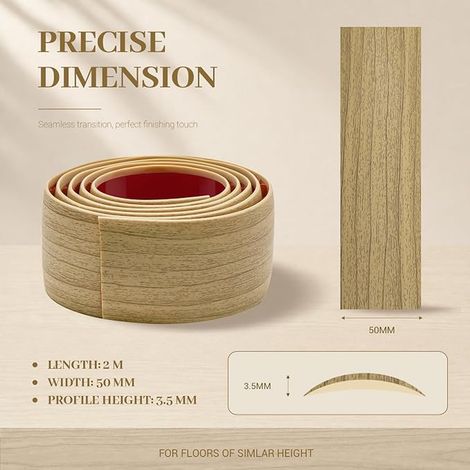 Barre de Seuil Seuil de Porte PVC 2 m x 5 cm (1/3)